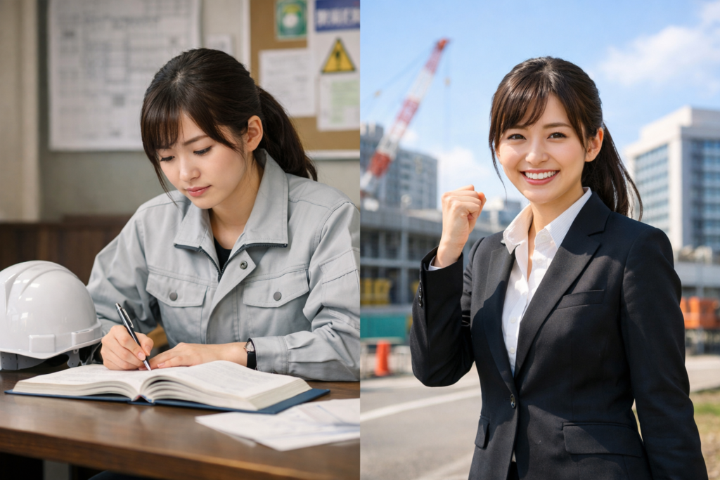 資格を取得して年収が上がる施工管理の姿