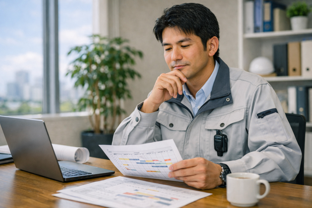 施工管理の残業・休日の実態 施工管理の休日と残業の実態を考える人